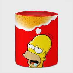Кружка 3D Homer dream, цвет: 3D-белый + красный — фото 2