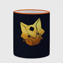 Кружка 3D Sky Кошачья Маска, цвет: 3D-оранжевый кант — фото 2