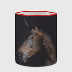 Кружка 3D Лошадь Благородство, цвет: 3D-красный кант — фото 2