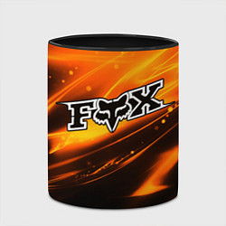 Кружка 3D FOX RACING - ФОКС СИЯНИЕ, цвет: 3D-белый + черный — фото 2