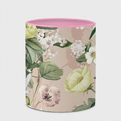 Кружка 3D Цветы Свадебный Букет, цвет: 3D-белый + розовый — фото 2