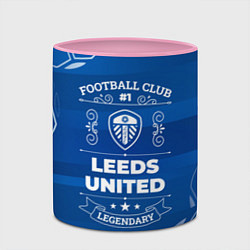 Кружка 3D Leeds United Football Club Number 1, цвет: 3D-белый + розовый — фото 2