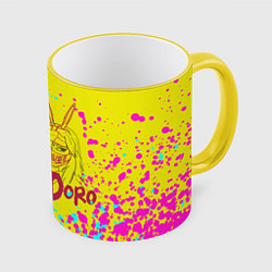 Кружка 3D Никайдо и Кайман арт, цвет: 3D-желтый кант