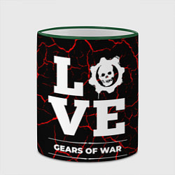 Кружка 3D Gears of War Love Классика, цвет: 3D-зеленый кант — фото 2