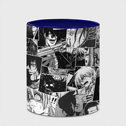 Кружка 3D Хэллсинг паттерн Hellsing, цвет: 3D-белый + синий — фото 2