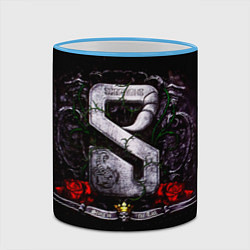 Кружка 3D Sting in the Tail - Scorpions, цвет: 3D-небесно-голубой кант — фото 2