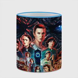 Кружка 3D ОЧЕНЬ СТРАННЫЕ ДЕЛА 4 STRANGER THINGS 4, цвет: 3D-небесно-голубой кант — фото 2