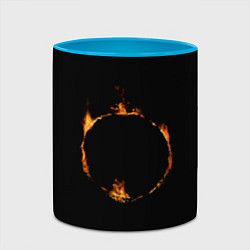 Кружка 3D Знак тьмы из Dark Souls, цвет: 3D-белый + небесно-голубой — фото 2