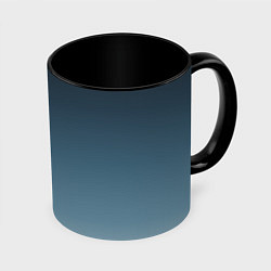 Кружка 3D GRADIENT shades of blue, цвет: 3D-белый + черный