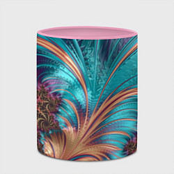Кружка 3D Floral composition Цветочная композиция, цвет: 3D-белый + розовый — фото 2