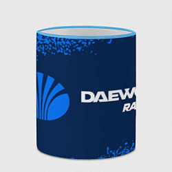 Кружка 3D DAEWOO Racing - Спрей, цвет: 3D-небесно-голубой кант — фото 2