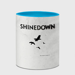 Кружка 3D The Sound of Madness - Shinedown, цвет: 3D-белый + небесно-голубой — фото 2