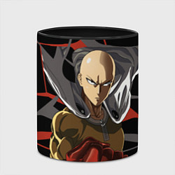 Кружка 3D Сайтама-человек удара, цвет: 3D-белый + черный — фото 2