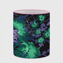 Кружка 3D Цветочная авангардная композиция, цвет: 3D-розовый кант — фото 2