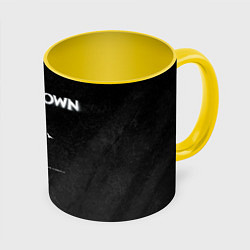 Кружка 3D The Sound of Madness Shinedown, цвет: 3D-белый + желтый