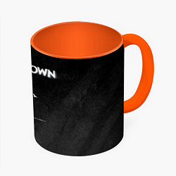 Кружка 3D The Sound of Madness Shinedown, цвет: 3D-белый + оранжевый