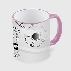 Кружка 3D PSG Football Club Number 1 Legendary, цвет: 3D-розовый кант