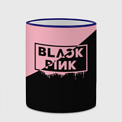 Кружка 3D BLACKPINK BIG LOGO, цвет: 3D-синий кант — фото 2