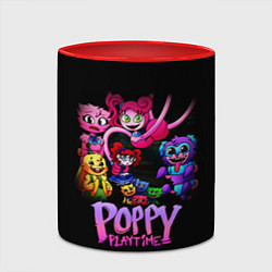 Кружка 3D POPPY PLAYTIME chapter 2 персонажи игры, цвет: 3D-белый + красный — фото 2