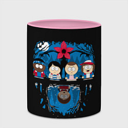 Кружка 3D Stranger Things South Park, цвет: 3D-белый + розовый — фото 2