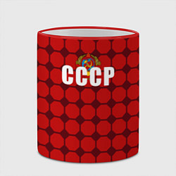 Кружка 3D Футбольная форма СССР, цвет: 3D-красный кант — фото 2