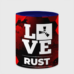 Кружка 3D Rust Love Классика, цвет: 3D-белый + синий — фото 2