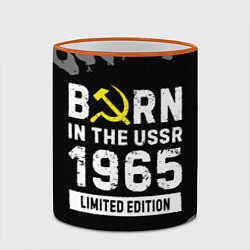 Кружка 3D Born In The USSR 1965 year Limited Edition, цвет: 3D-оранжевый кант — фото 2