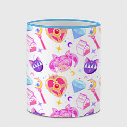 Кружка 3D Сейлор Мун Sailor Moon, цвет: 3D-небесно-голубой кант — фото 2