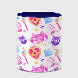 Кружка 3D Сейлор Мун Sailor Moon, цвет: 3D-белый + синий — фото 2