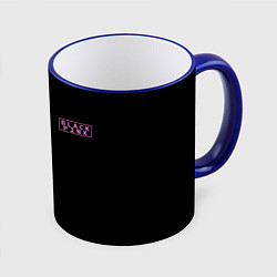 Кружка 3D BLACKPINK HALF COLORS, цвет: 3D-синий кант