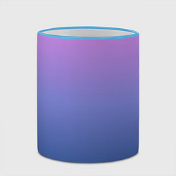 Кружка 3D PINK-BLUE GRADIENT ГРАДИЕНТ, цвет: 3D-небесно-голубой кант — фото 2