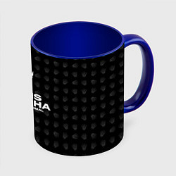 Кружка 3D Boris Brejcha High-Tech Minimal, цвет: 3D-белый + синий