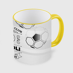 Кружка 3D Napoli Football Club Number 1 Legendary, цвет: 3D-желтый кант