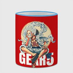 Кружка 3D ЛУФФИ 5 ГИР ONE PIECE На луне, цвет: 3D-небесно-голубой кант — фото 2