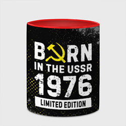 Кружка 3D Born In The USSR 1976 year Limited Edition, цвет: 3D-белый + красный — фото 2