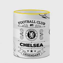 Кружка 3D Chelsea Football Club Number 1 Legendary, цвет: 3D-желтый кант — фото 2