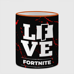 Кружка 3D Fortnite Love Классика, цвет: 3D-оранжевый кант — фото 2