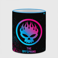 Кружка 3D The Offspring Neon Gradient, цвет: 3D-небесно-голубой кант — фото 2