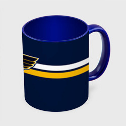 Кружка 3D Сент-Луис Блюз форма, цвет: 3D-белый + синий