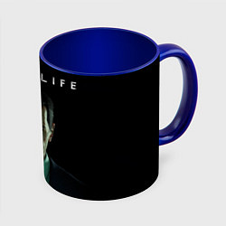 Кружка 3D Half life - Gman, цвет: 3D-белый + синий