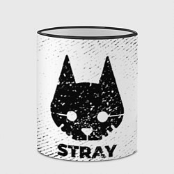 Кружка 3D Stray с потертостями на светлом фоне, цвет: 3D-черный кант — фото 2