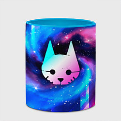 Кружка 3D Stray Неоновый Космос, цвет: 3D-белый + небесно-голубой — фото 2