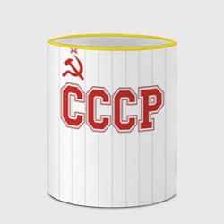 Кружка 3D СССР - Союз Советских Социалистических Республик, цвет: 3D-желтый кант — фото 2