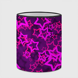 Кружка 3D Purple stars, цвет: 3D-черный кант — фото 2