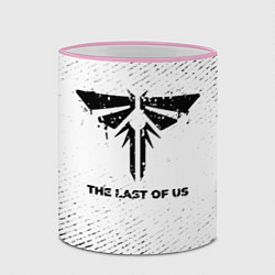 Кружка 3D The Last Of Us с потертостями на светлом фоне, цвет: 3D-розовый кант — фото 2