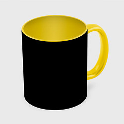 Кружка 3D MINIMALISM - BLACK AND WHITE, цвет: 3D-белый + желтый