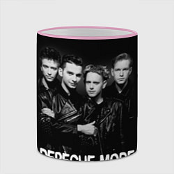 Кружка 3D Depeche Mode - black & white portrait, цвет: 3D-розовый кант — фото 2