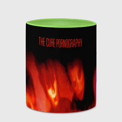 Кружка 3D Pornography - The Cure, цвет: 3D-белый + светло-зеленый — фото 2