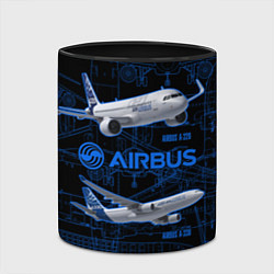 Кружка 3D Airbus A320, цвет: 3D-белый + черный — фото 2