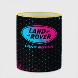 Кружка 3D Land Rover - neon gradient, цвет: 3D-желтый кант — фото 2